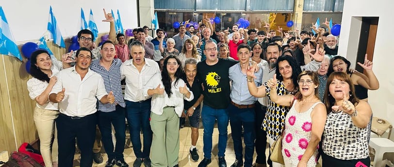 Acto de La Libertad Avanza en Concordia, enero 2025