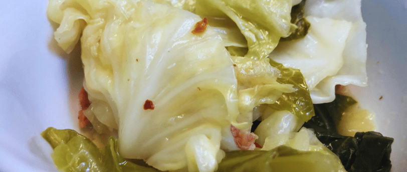 cabbage braised in broth