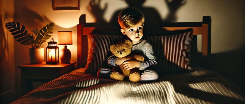 Enfant et peurs nocturnes illustration d’un rituel réconfortant avant le coucher