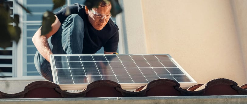 a man is looking to install solar paneled on the roof