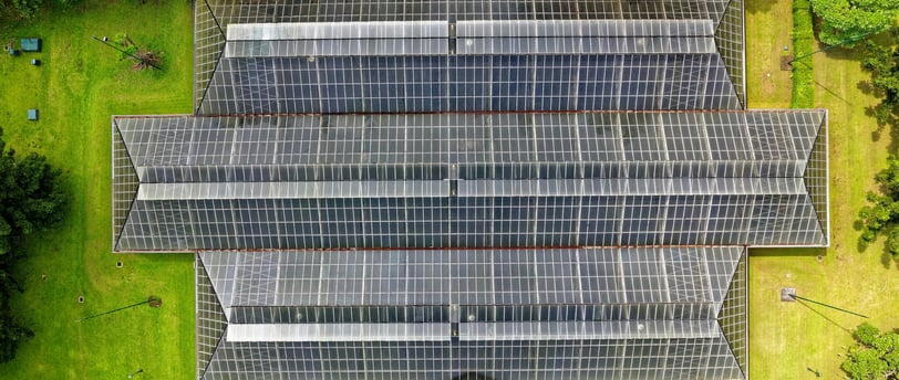 a solar powered solar panel system in a park