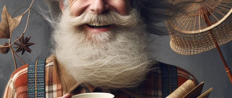 صورة متخيلة بالذكاء الصناعي تجسد حالة البهجة الداخلية وإن اشتدت عواصف الأيام
