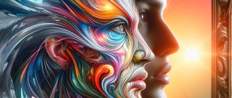 صورة متخيلة بالذكاء الصناعي تعبر الفطرة وتشويه الذات