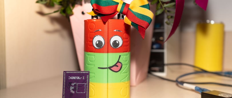 Mūsų CanSat su mūsų mikrovaldikliu