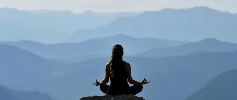person meditating