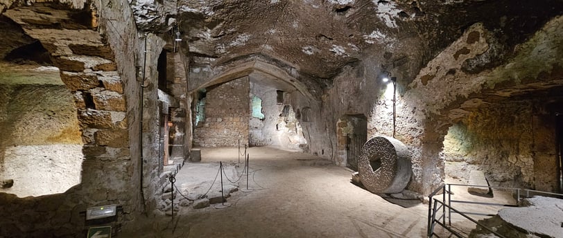 Etruscan Caves in Orvieto Italy