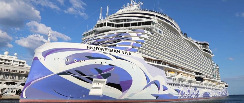 The Norwegian Viva, a large and modern cruise ship from Norwegian Cruise Line