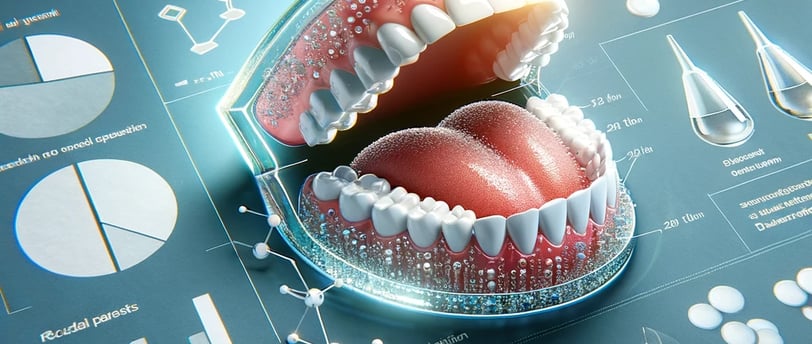 a dental care product with a toothbrush and a toothbrush