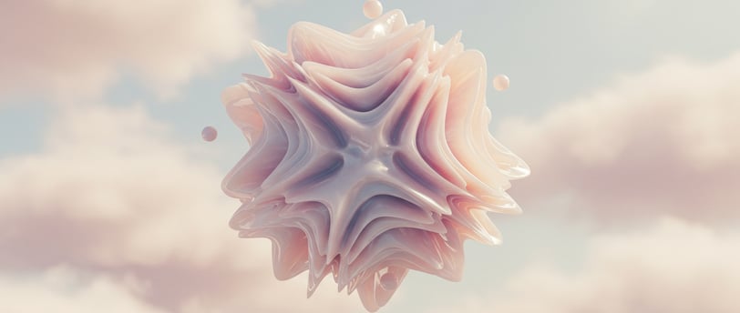 a pink shellfish shellfish in the ocean