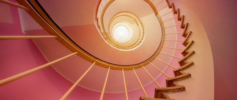 escalier coloré