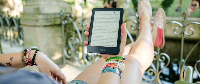 Reading e-books in Country