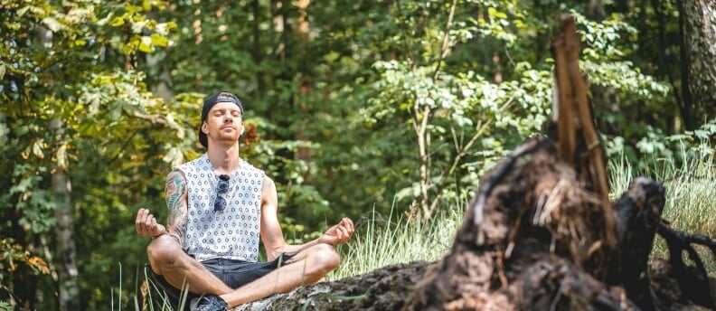Men in nature