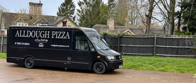 Hire food van earith cambridge near me pizza van all dough nearme party wedding anneversary birthday