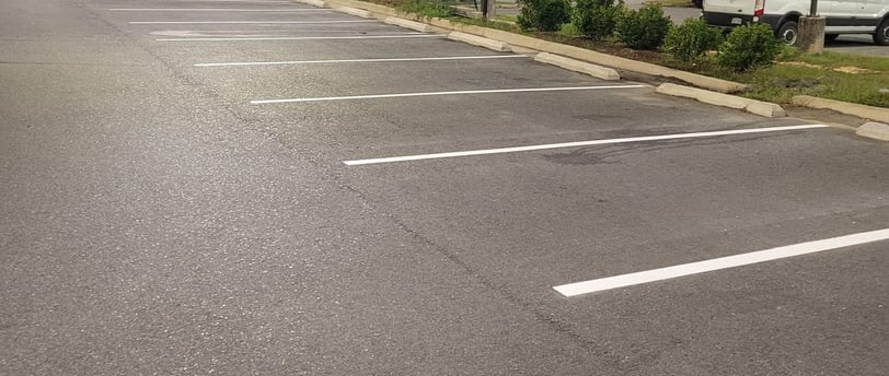 lines painted with newstripe machine 4250