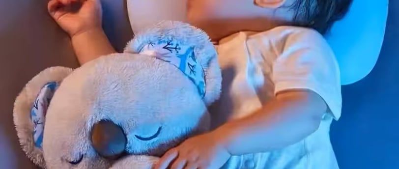 Orsetto peluche che respira lenitivo conciliante il sonno dei bambini