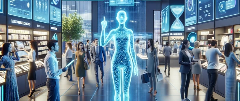 impacto de la inteligencia artificial en las empresas en un ambiente futurista