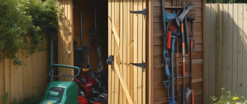wooden garden shed