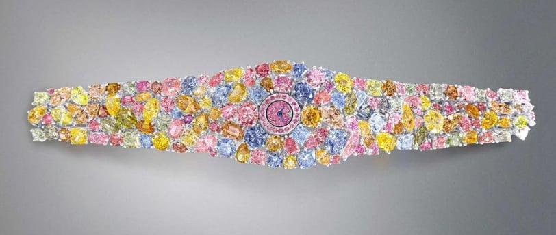 Graff Diamonds Hallucination watch – the world’s most expensive watch at $55 million featuring over 