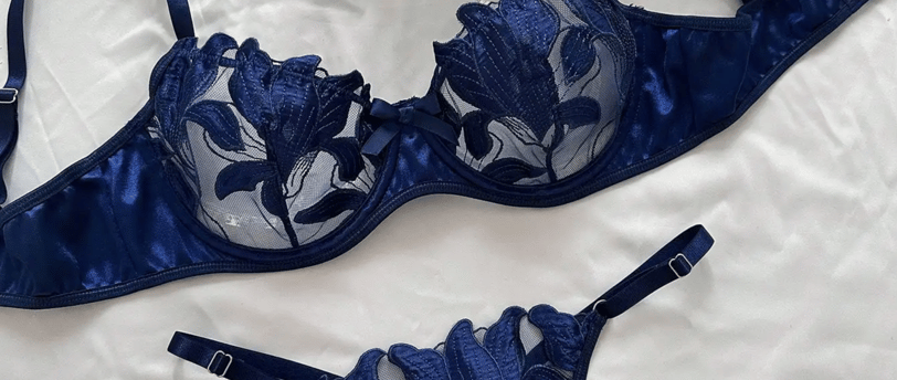 lingerie azul