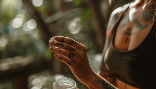 Hydratation et cicatrisation d'un tatouage