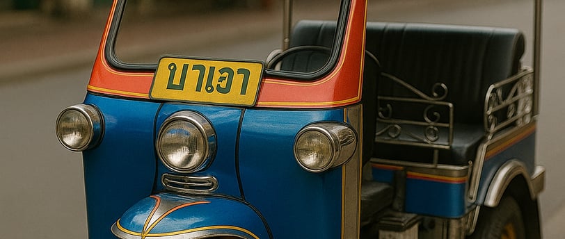 TUK TUK in the Bangkok street