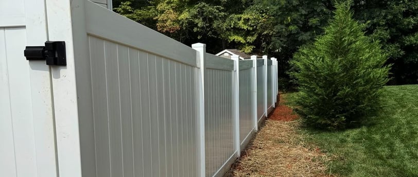 White Vinyl Privacy Fence
