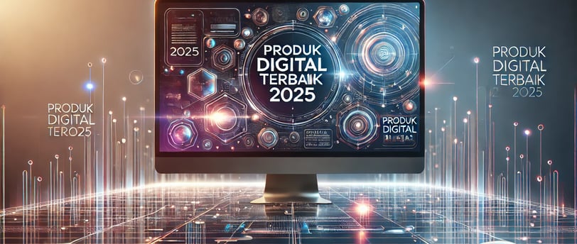 Ilustrasi tentang tren produk digital dan inovasi teknologi tahun 2025