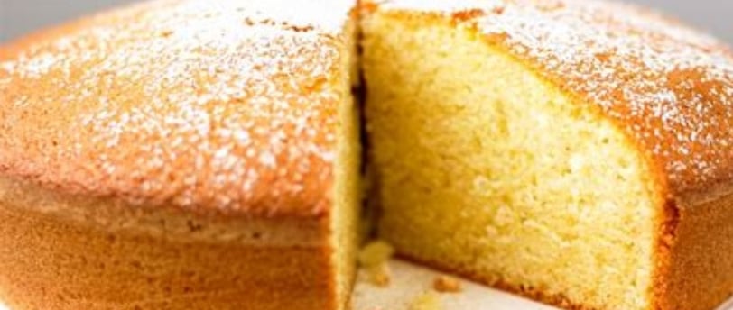 a cake with a piece of cake on top of it