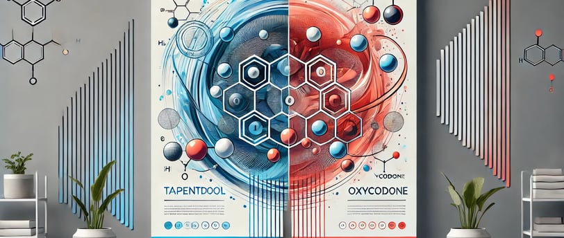 comparing Tapentadol and Oxycodone with its molecular structure.