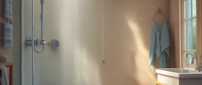 a woman in a bikini and sunglasses standing in the rain