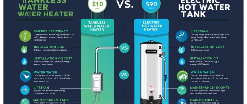 Tankless Water Heater vs. Electric Hot Water Tank electrical and plumbing contractor Saint John