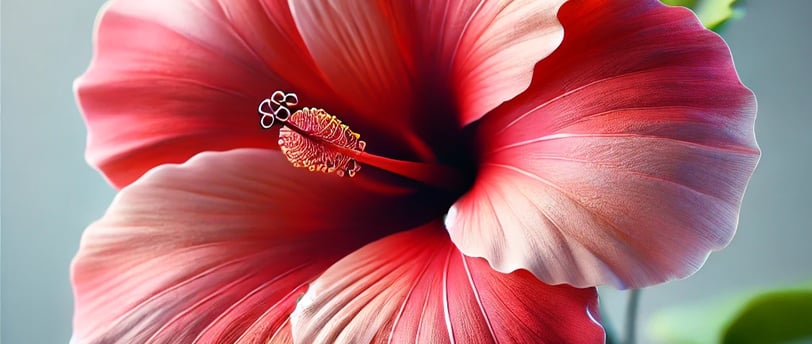 Fleur d’Hibiscus utilisée dans des soins anti-âge hydratants pour une peau éclatante et revitalisée