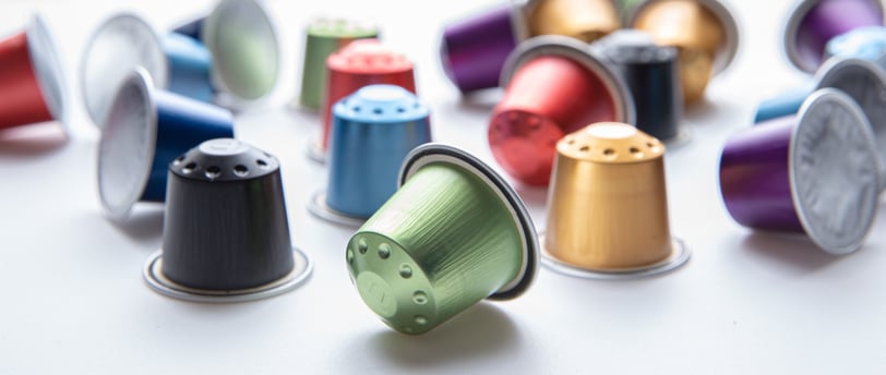 Aluminum Nespresso®-compatible capsules by Real Coffee