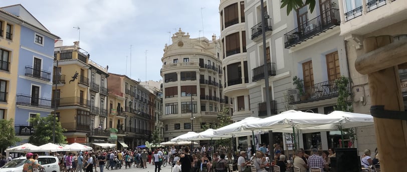Plaza del Mercado Central en Valencia
