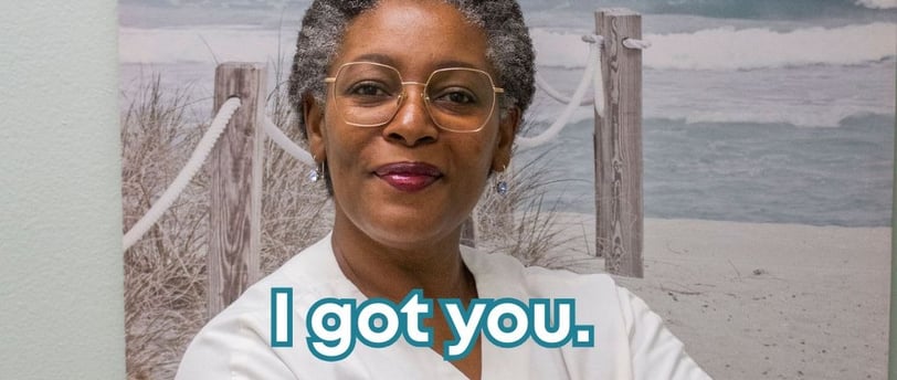 Quote on turquoise background: “You don’t need more coping strategies. You need clarity. I got you.