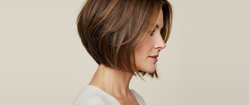 a woman with a short haircut and a white sweater