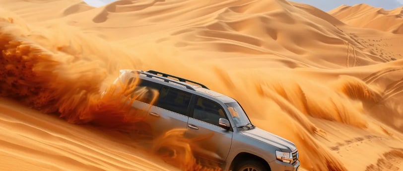 Dubai Dune Bashing, featured on MyTripJunction.com travel blog.