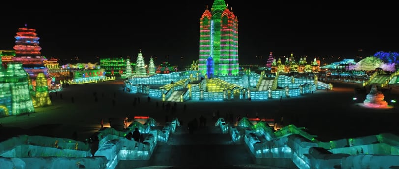 Zhaolin park Ice Lantern fair, Harbin, featured on MyTripJunction.com travel blog.