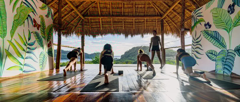 yoga class in ocean view shala
