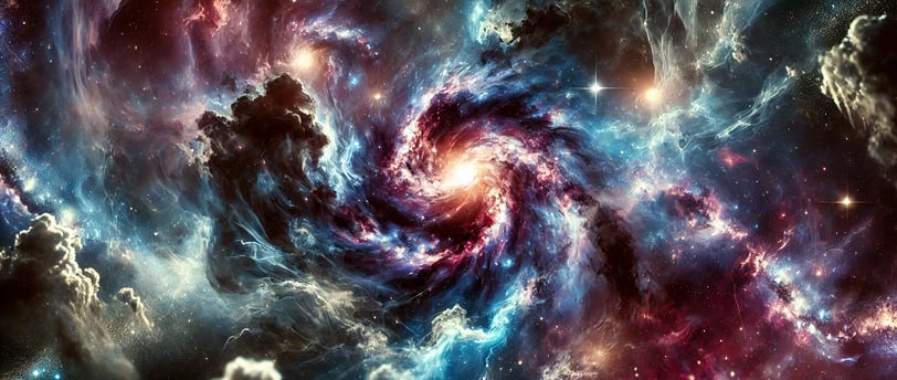 a galaxy - like image of a spiralle