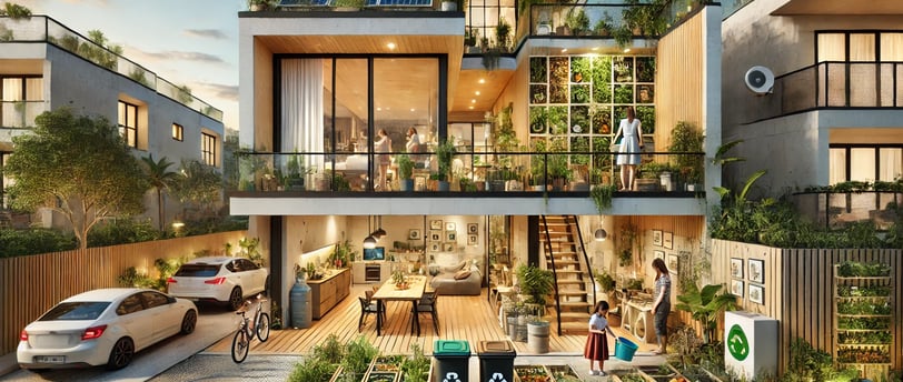 Um eco lar urbano com manejo responsável de energia, água, resíduos e produção de alimentos