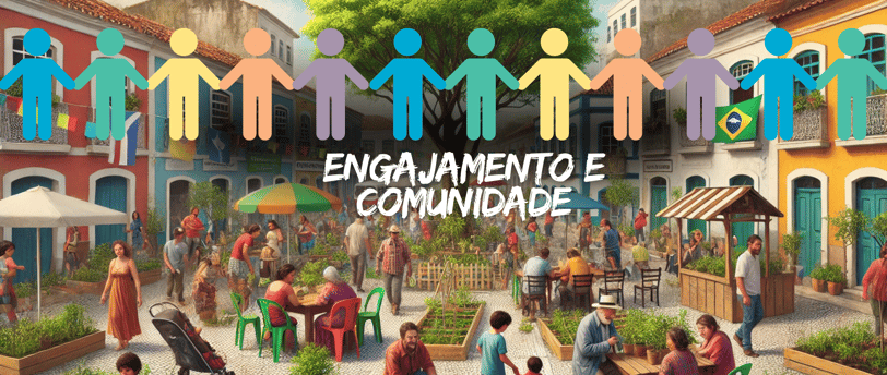 rua conquistada para o convívio através da ação comunitária