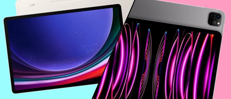 comprasion of tab , samsung tab , ipad , featured image