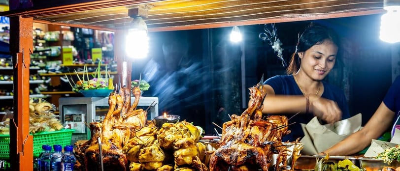 bali food tour at night market