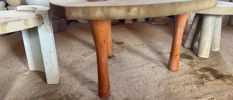 mesa de centro piedra