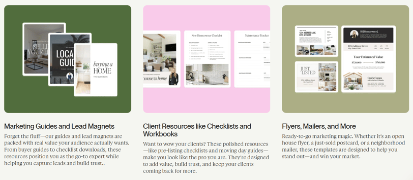 Coffee and Contracts a website page with a bunch of different types of content