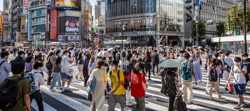 Famous Shibuya Crossing. landmark in Tokyo