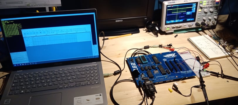 Test du prototype sur plaque d'essais