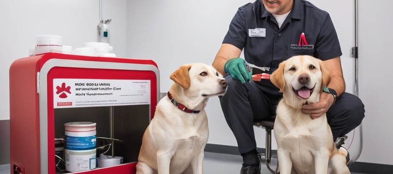 Dog blood bank