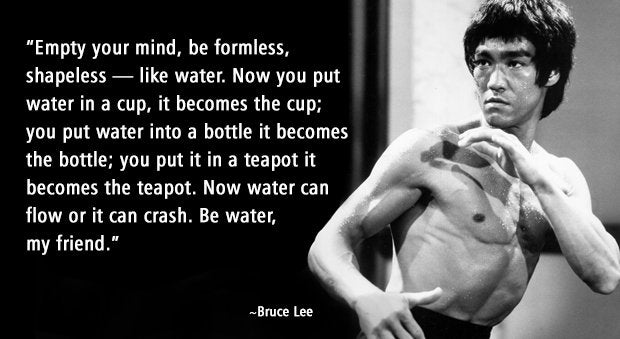 bruce leer way quote about being a water buffalo